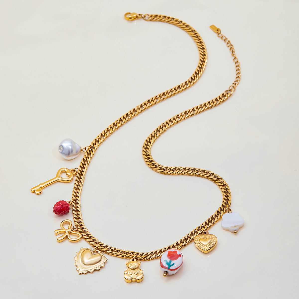 Sweet Heart Key Necklace
