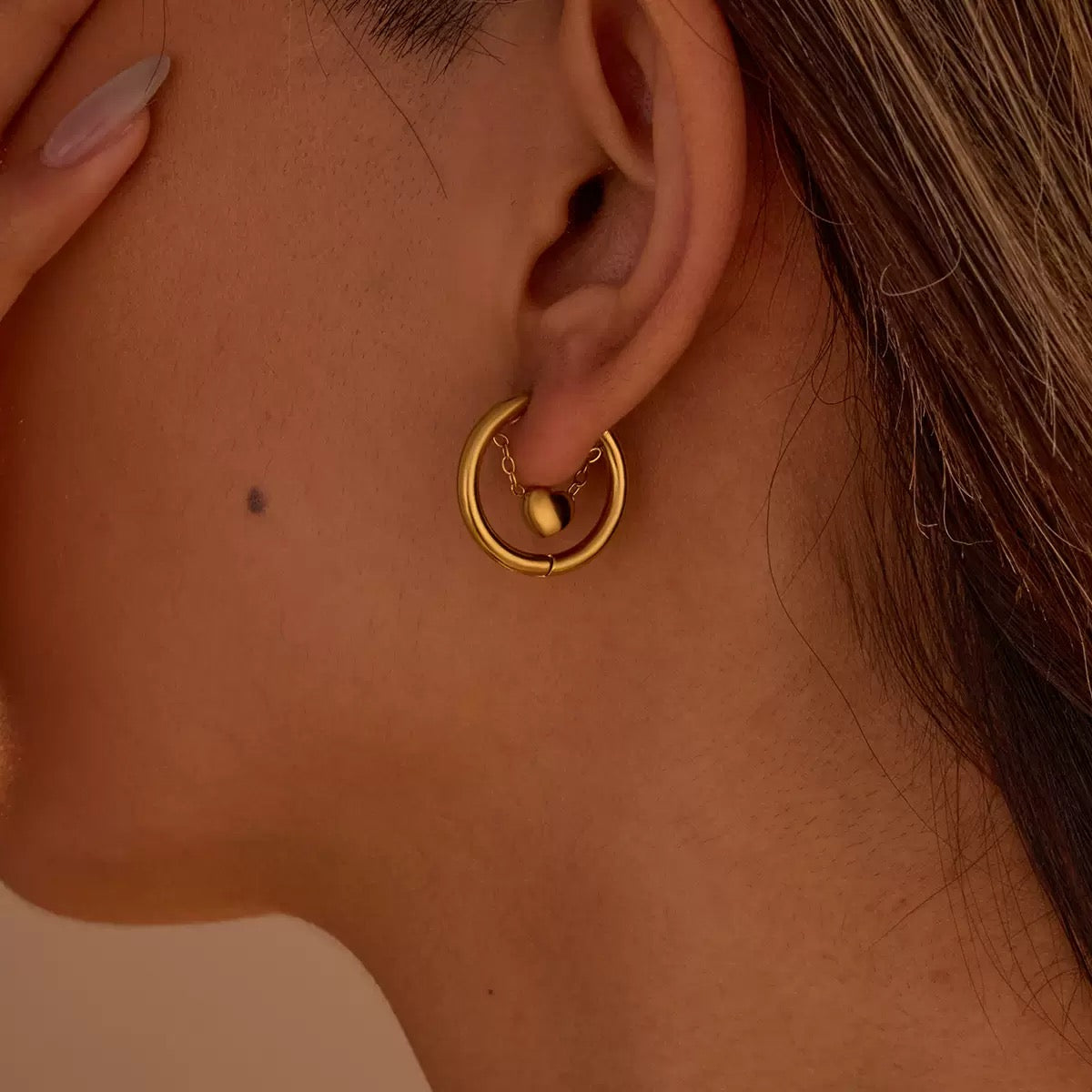 Heart-Hoop Earrings