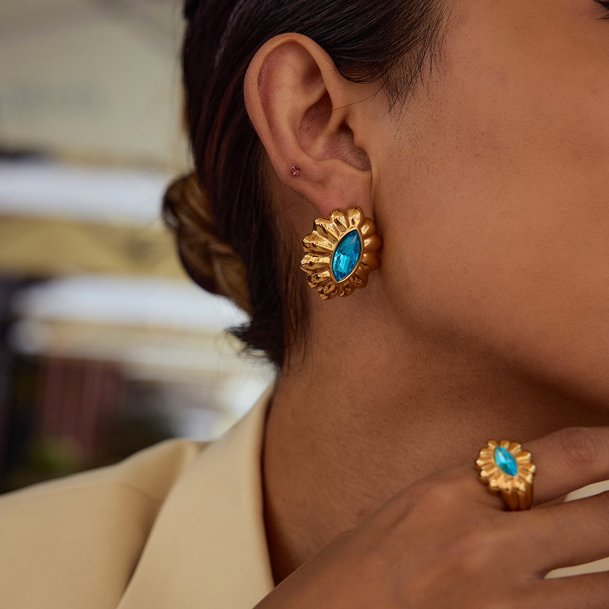 Eye Ocean Earrings
