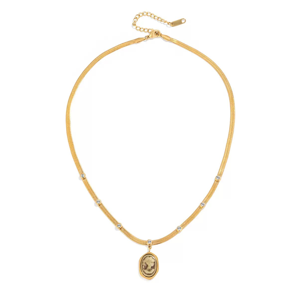 Gilded Shadow Reflecting Necklace