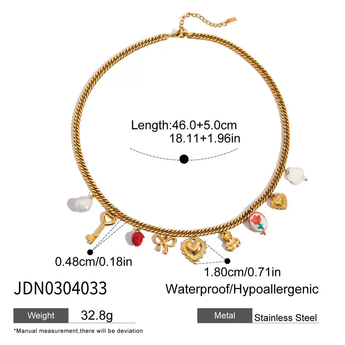 Sweet Heart Key Necklace