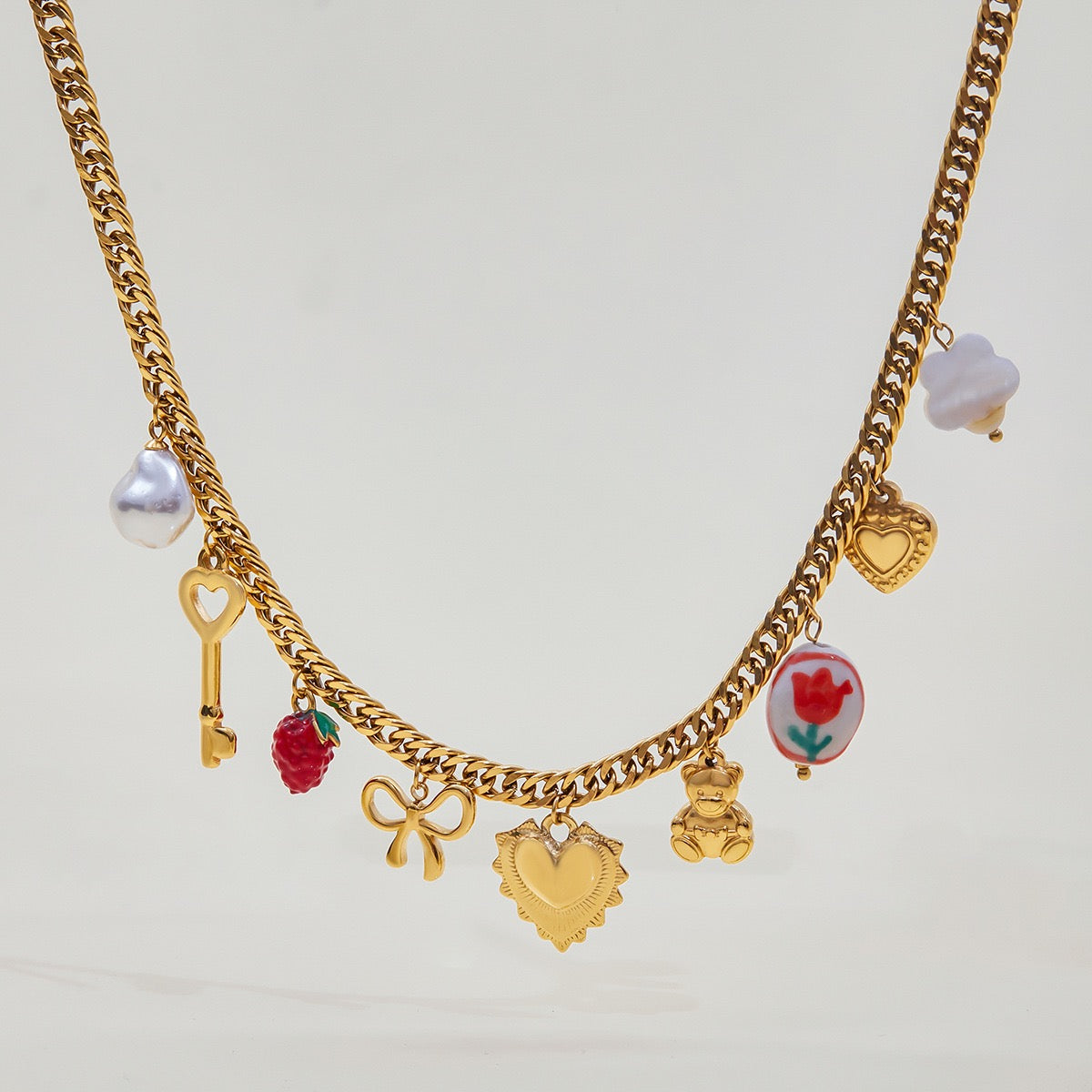 Sweet Heart Key Necklace