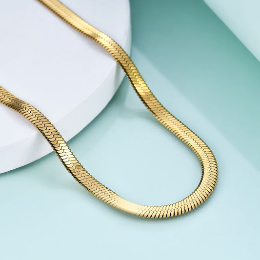 Gold Snake Bone Choker