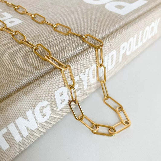 Punk Hip-hop Paper Clip Necklace