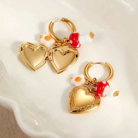 Fairycore Heart Earrings
